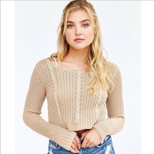 UNIF X Urban Outfitters Cropped Knit Sweater 🦦